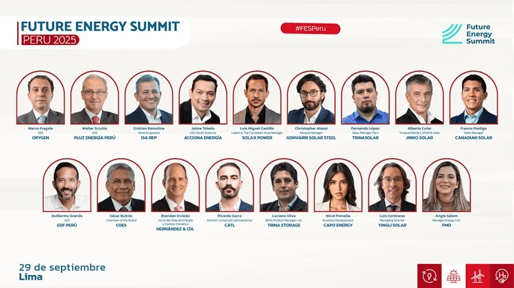 septiembre 12, 2025FES Perú reunirá a CEOs y líderes globales para definir la hoja de ruta de las energías renovables en el país