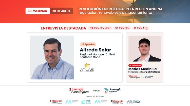 agosto 5, 2025Atlas Renewable Energy avanza con proyectos BESS en Chile con inversiones por USD 1200 millones