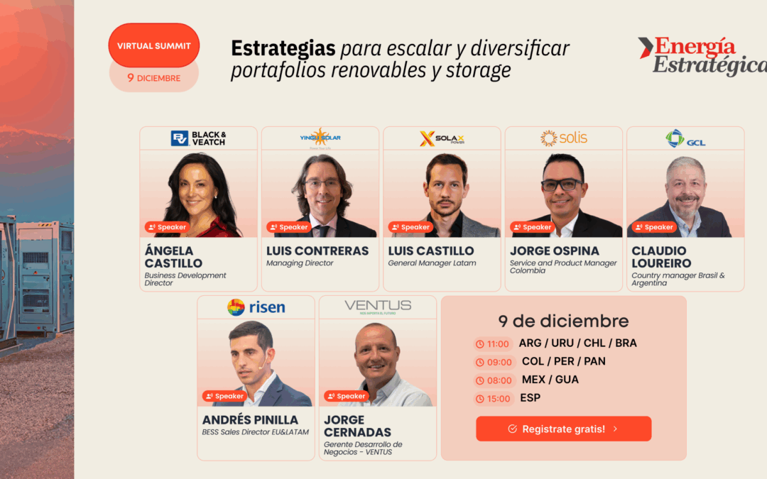 diciembre 1, 2025Se acerca un encuentro clave: líderes anticipan estrategias para diversificar portfolios de storage y renovables